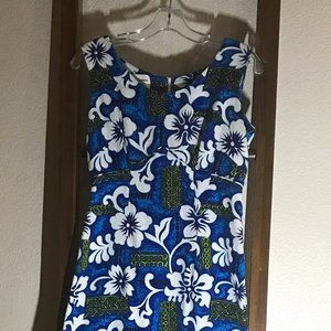 Royal Hawaiian full length sleeveless dress